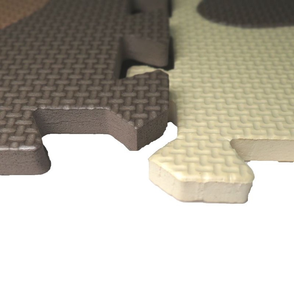 つなげるパズルマット　9枚組　Ｖリーフ／ミッキーマウス, ミッキーマウス, 約32&times;32&times;厚さ1.2ｃｍ