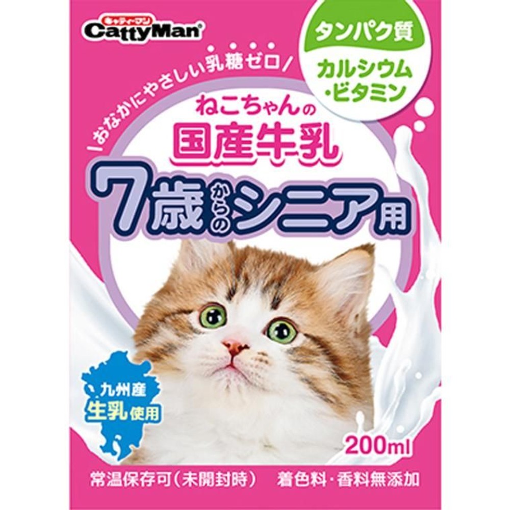 ドギーマン　ねこちゃんの国産牛乳　7歳シニア用200ｍｌ, その他カラー１, その他サイズ１