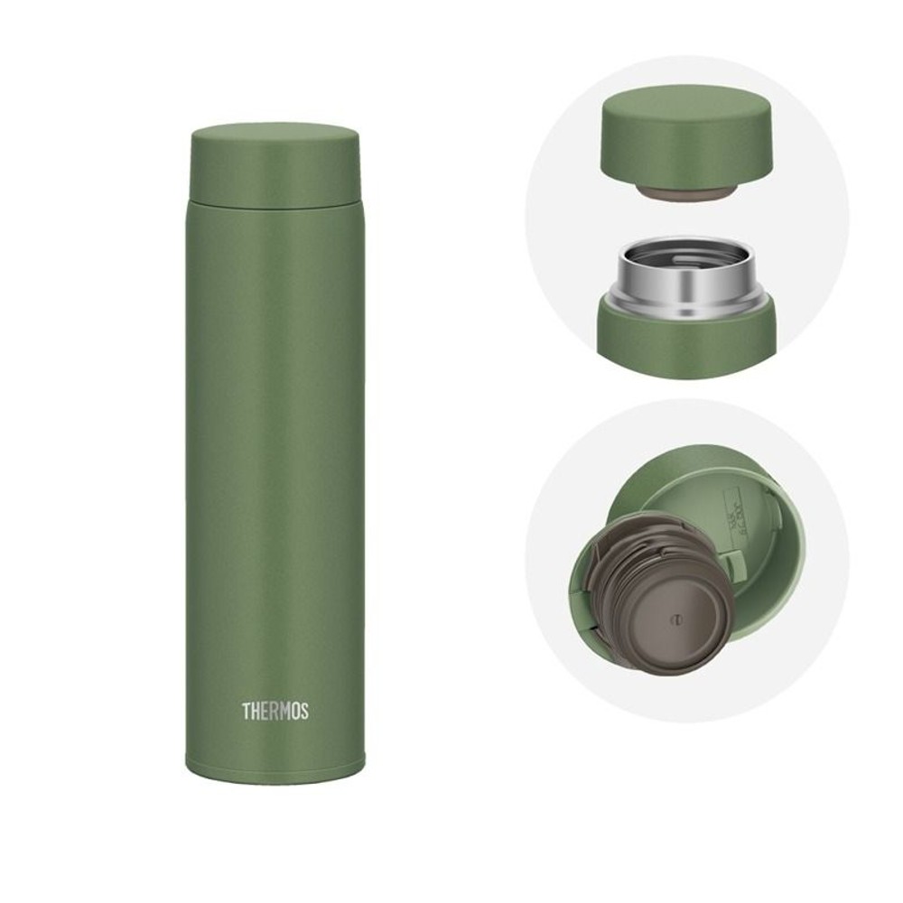 サーモス　真空断熱ケータイマグ ＪＯＱー６０１ ＫＫＩ, カーキ, 600ml