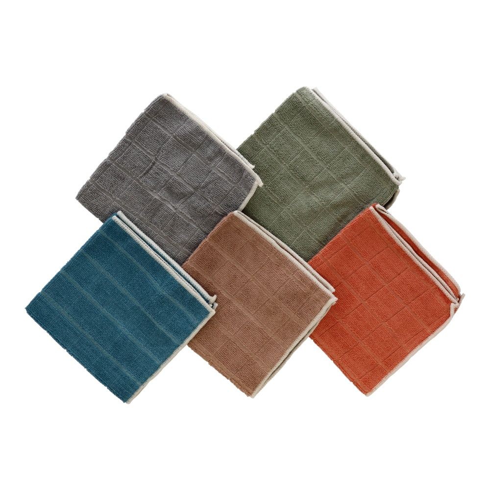 マイクロファイバークロス5枚組　格子ディープ, その他カラー１, その他サイズ１