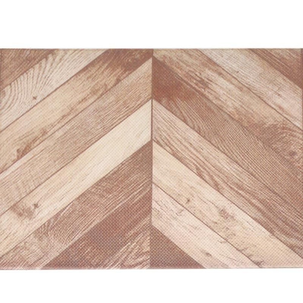 水拭きできる防炎キッチンマット　木目柄, 木目（50×120）, 50×120cm