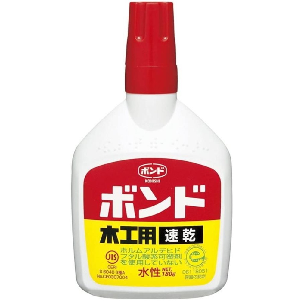 コニシ 木工用ボンド 速乾 180g, 乳白色, 180g