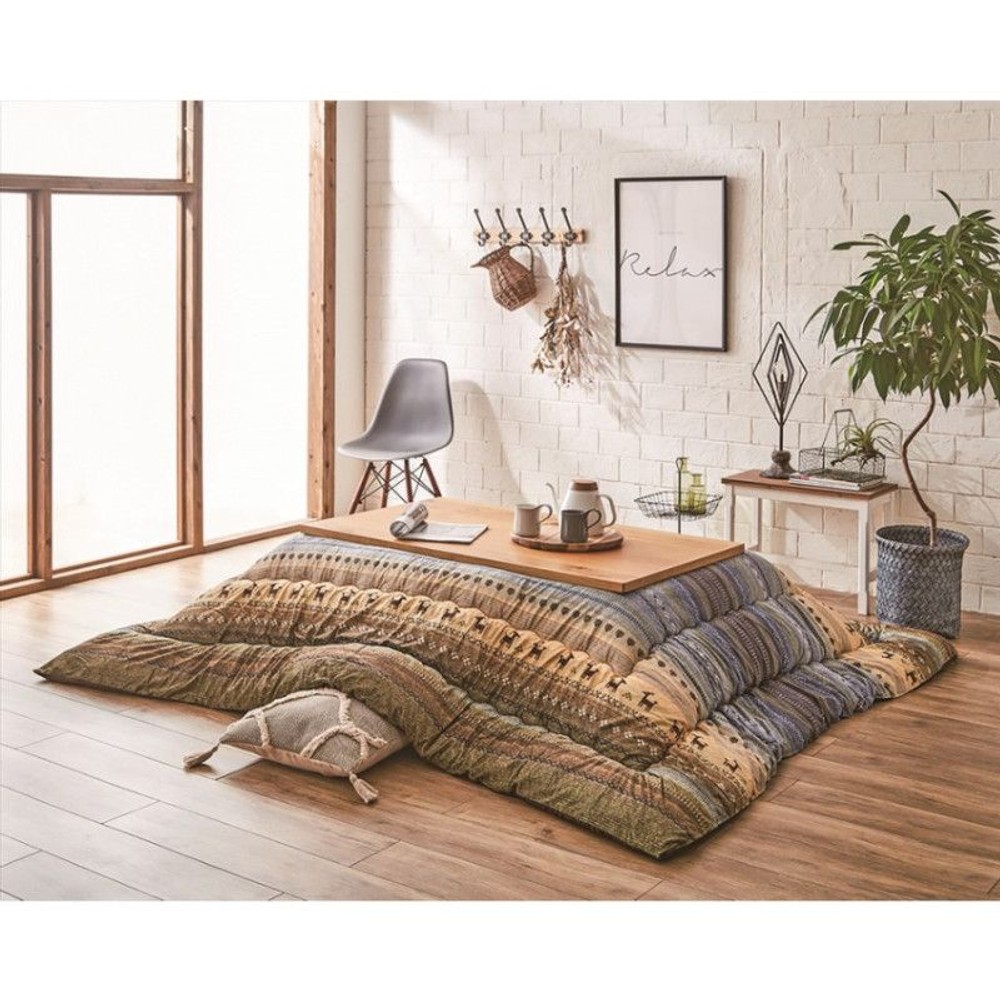 日本製ボリュームこたつ布団  ラディ  グリーン色【メーカー直送・代引不可】, その他カラー４, 205&times;205cm