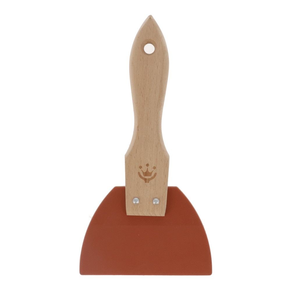 柄付　ゴムベラ　赤　小　１００ｍｍ, 赤, 小