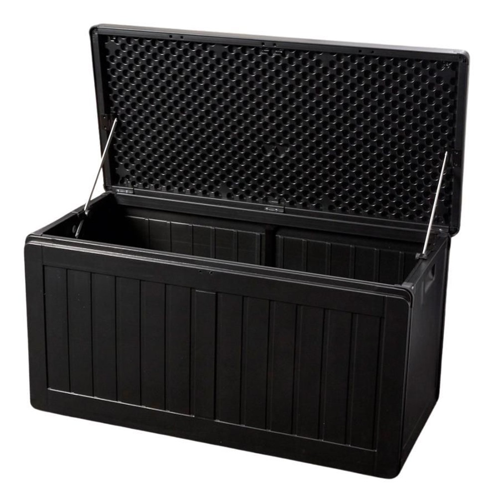 大型屋外分別ストッカー  約190L, ブラック, 190L