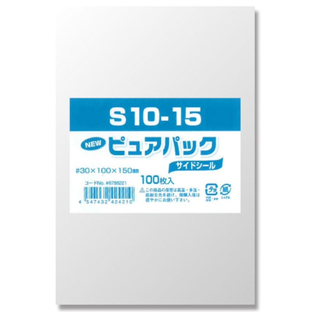 ＯＰＰ袋　ピュアパック, 透明（40&times;80）, 40&times;80mm