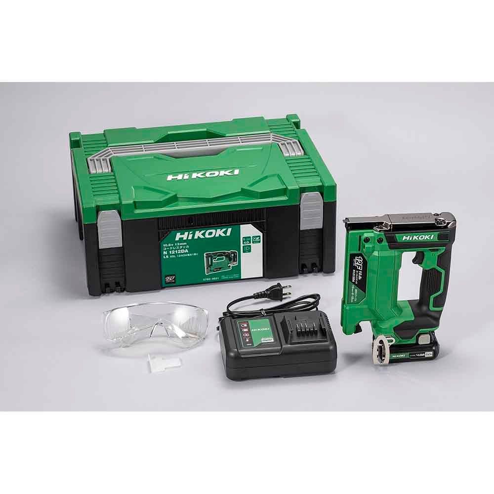 ハイコーキ　HiKOKI 10．8Ｖタッカ N1212DA LS, アグレッシブグリーン, N1212DA LS