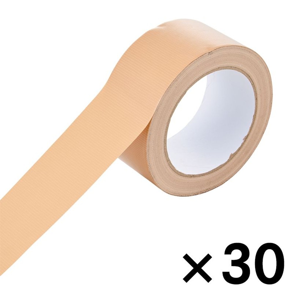 WIZ'A ウィザ　布テープ50mm&times;25m1巻&times;30個セット, 茶, 50mm&times;25m