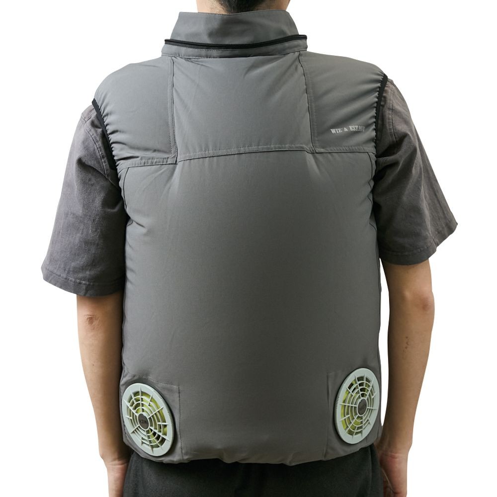 【2025年モデル】ウイザ WIZ'A 空調ウェアＰＲＯ　ベスト　チャコールグレー, チャコールグレー, Mサイズ