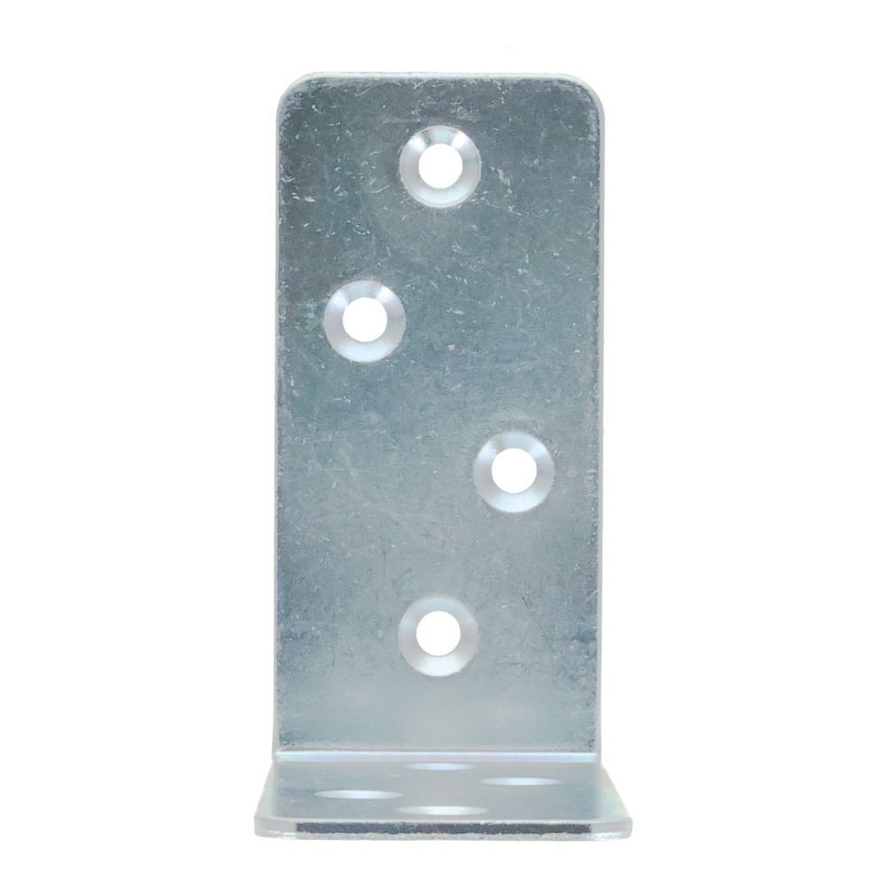 ２&times;４メッキ金具Ｌ型タイプ　３５&times;７５&times;７５, メッキ, L型