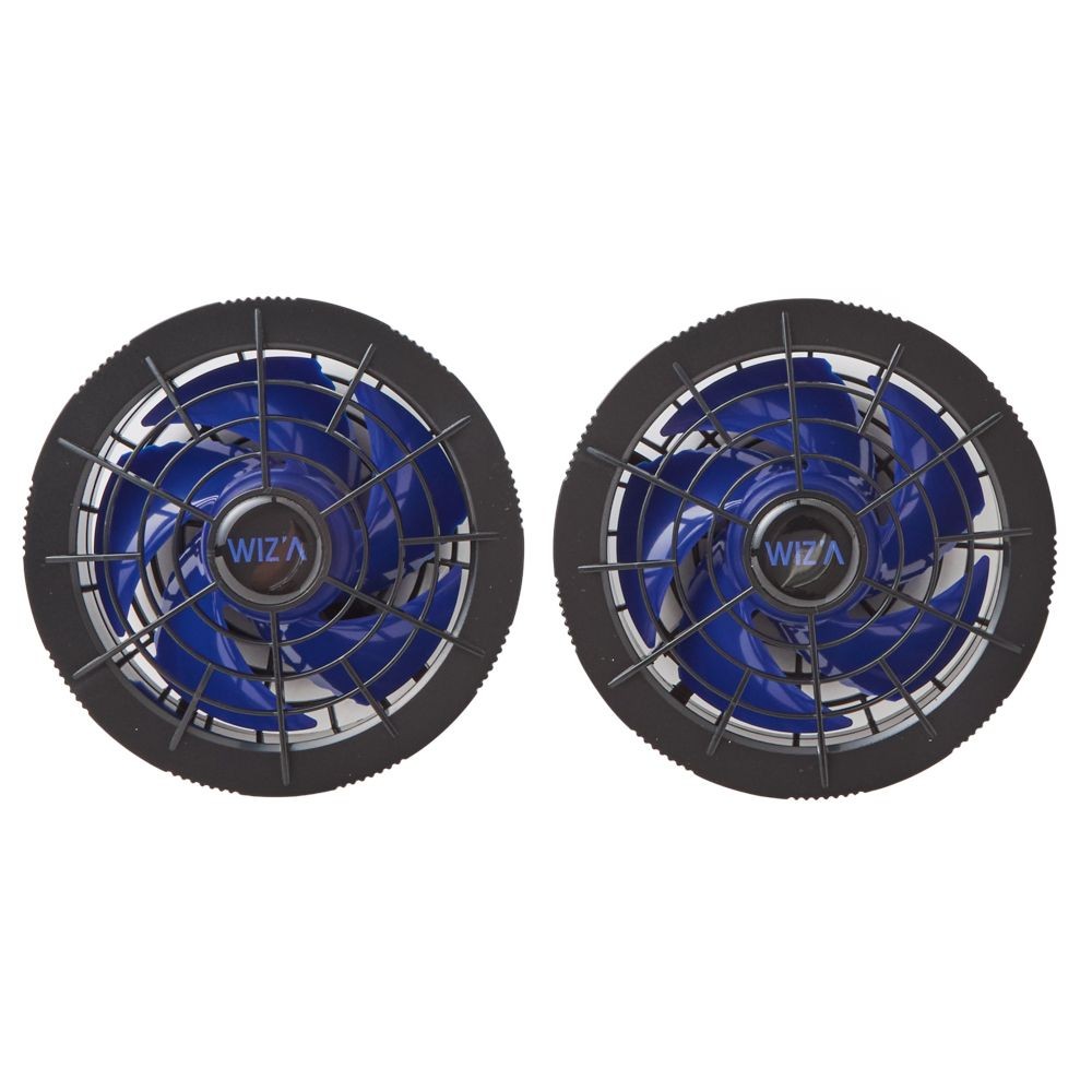 【2026年モデル】ウイザ　WIZ'A　超大風量　防水衣料用ファンＰＲＯ　ブラック&times;ブルー, ブラック&times;ブルー, ノーマル