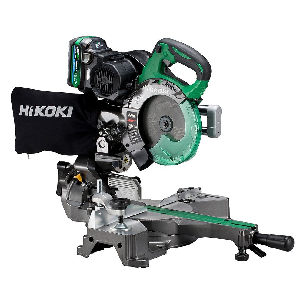 ハイコーキ　HIKOKI ３６Ｖスライド丸のこ（蓄電池１個、充電器付き） C3606DRB (XPSZ), グリーン, C3606DRB (XPSZ)