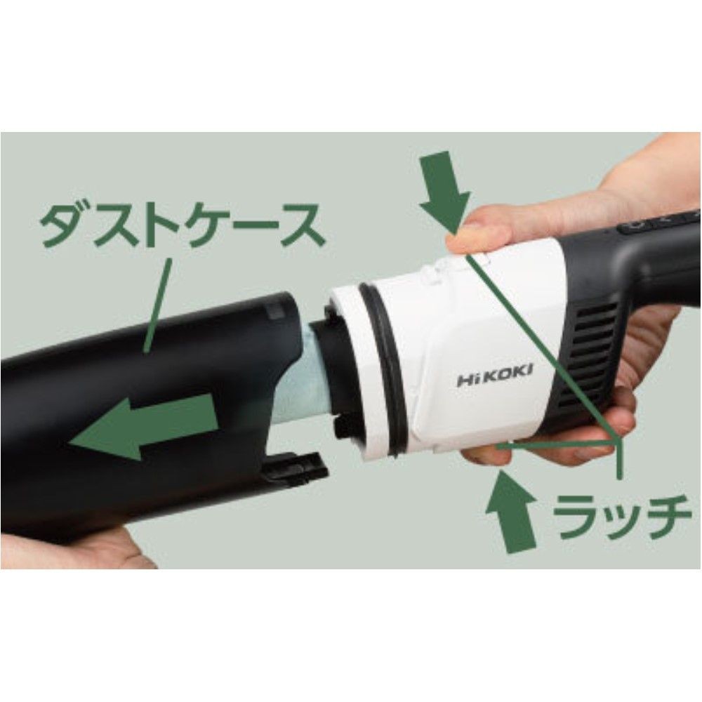 HiKOKI ハイコーキ コードレスクリーナー R12DB (EBS), ブラック, R12DB(ESB)