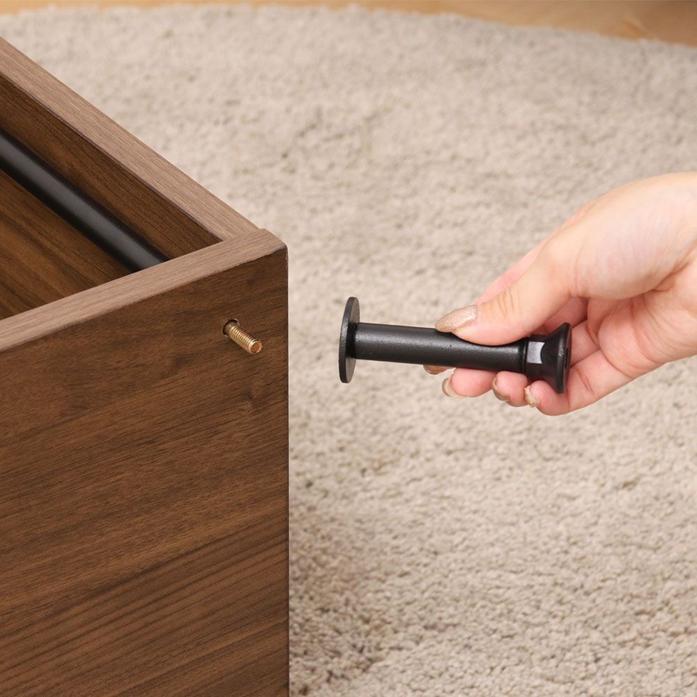 不二貿易 ＥＺＢＯツイストロックＳ型ディスプレイラック４段　ＭＢＲ【メーカー直送・代引不可】, ブラウン, 幅600mm&times;奥行300mm&times;高さ1070mm