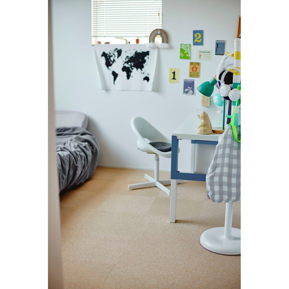 東リ　遮音タイルカーペット　ＡＫ8003ＳＣ &times;10個セット, ライトブラウン, 40cm