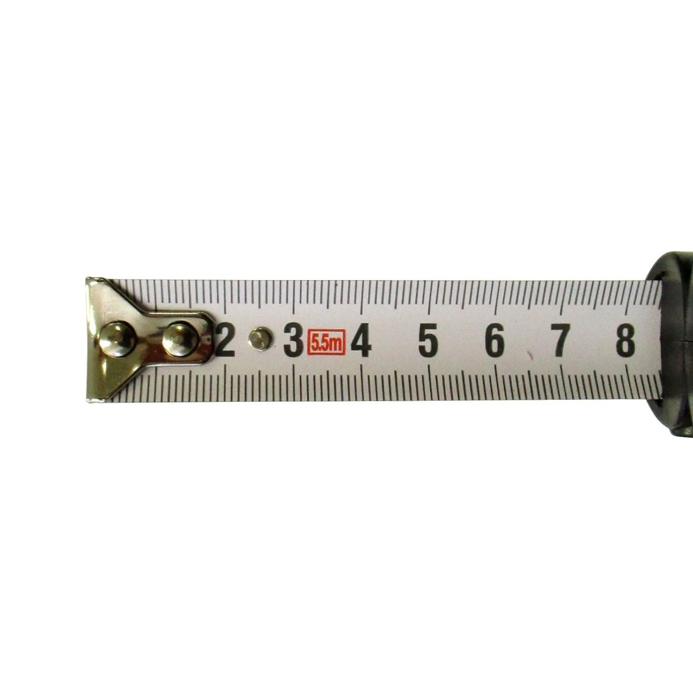 WIZ'A ウィザ コンパクトメジャー　オートストップ　19ｍｍ&times;5.5ｍ, ブラック, 5.5m