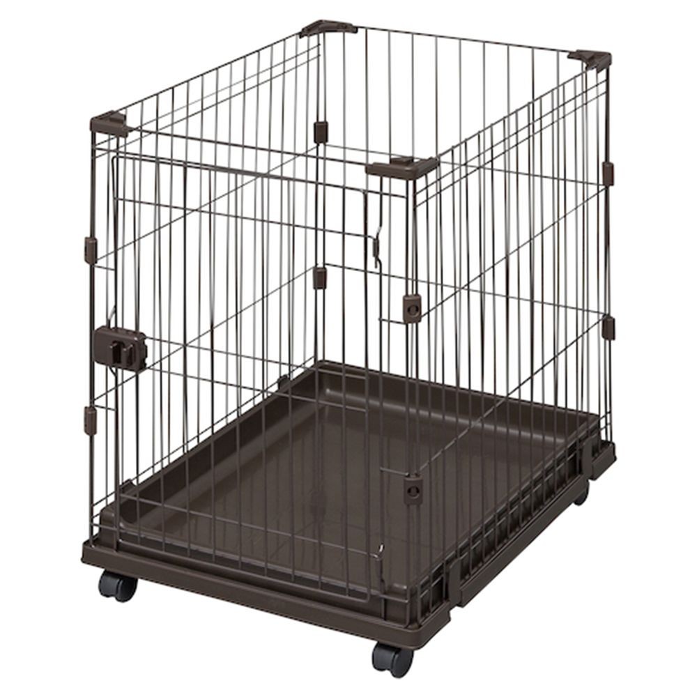 【美品】ブラウン犬用ケージ 組み立て式　ビバホームで購入　２週間のみ使用 Amazon.co.jp: ビバホーム 軽くて丈夫で持ち運びが便利なアルミ