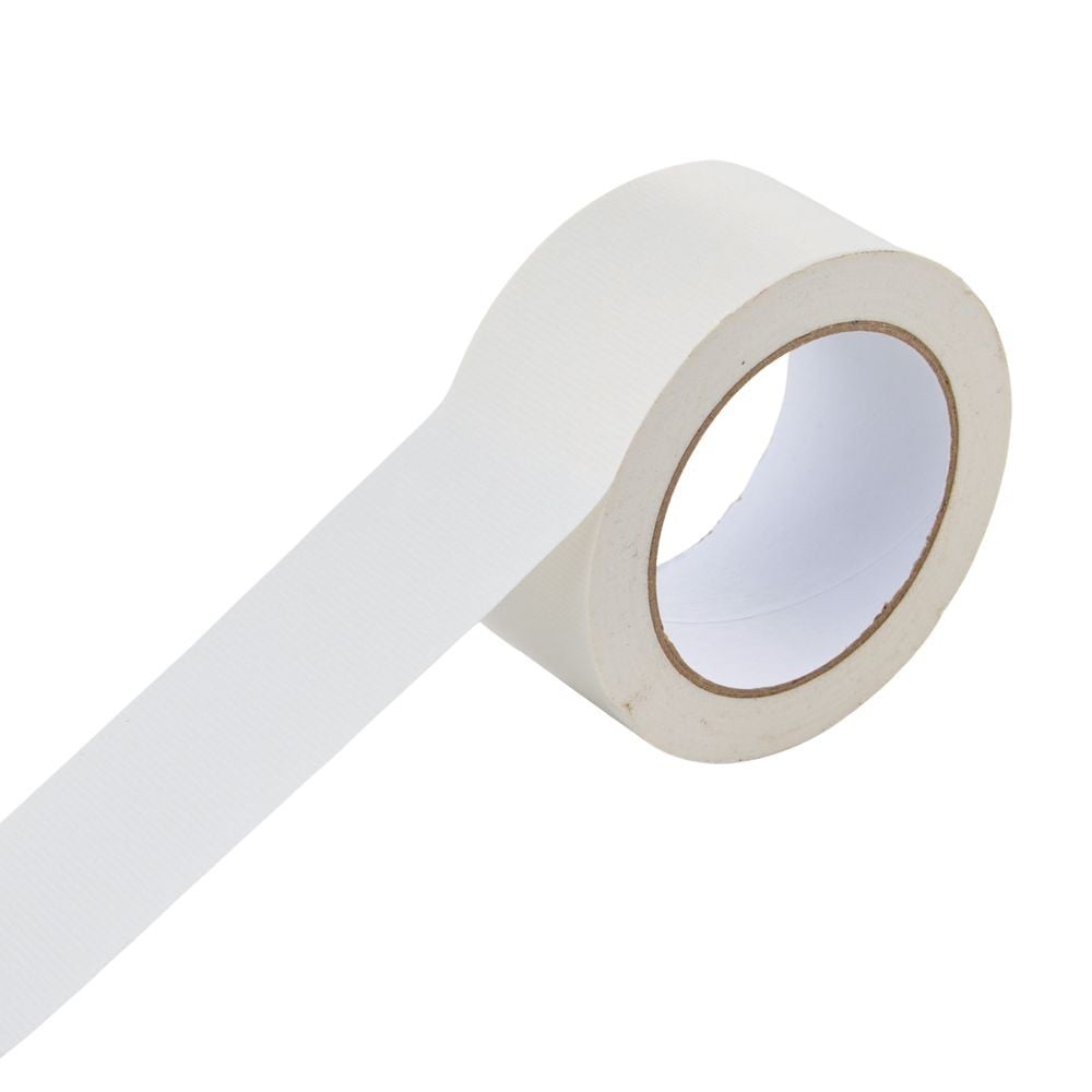 WIZ'A ウィザ　梱包用カラー布テープ白（約）幅50mm&times;長さ25m, 白, 50mm&times;25m
