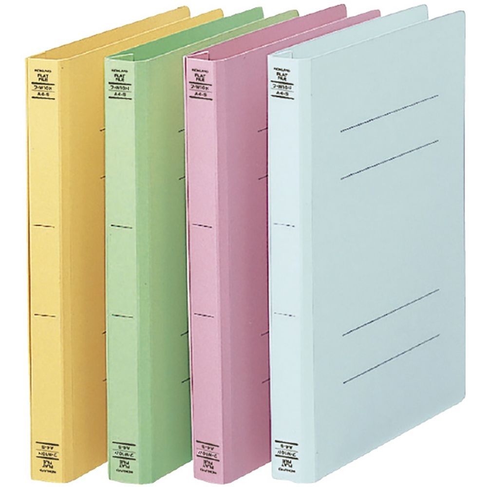 【20冊セット】コクヨ　フラットファイルW樹脂製とじ具 A4縦 25mmとじ 緑　フーＷ１０Ｇ【メーカー直送・代引不可】, 緑, A4-S