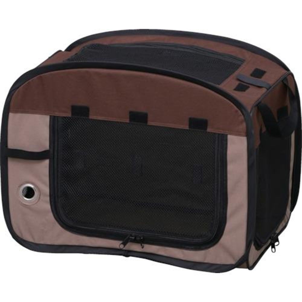 折りたたみソフトケージ POSC500A ブラウン, ブラウン, 幅535mm&times;奥行325mm&times;高さ425mm