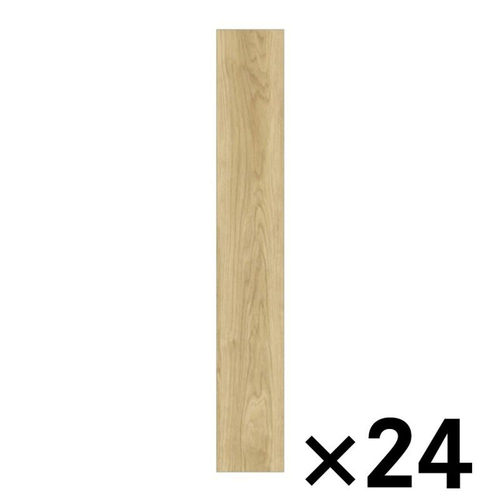 ゆかペタ104　オークナチュラル 約15&times;90ｃｍ &times;24枚セット, オークナチュラル, 約15&times;90ｃｍ
