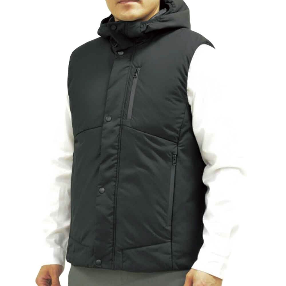 ThermaX HOODED VEST ブラック, ブラック, Mサイズ