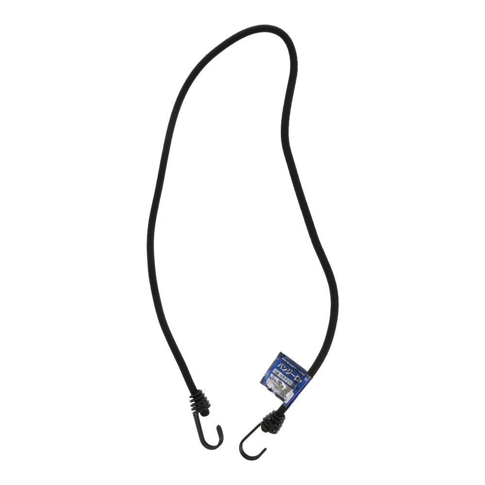 バンジーロープ　２線フック　丸&phi;１０ｍｍ　ブラック, 黒(30), &Phi;10mm&times;30cm