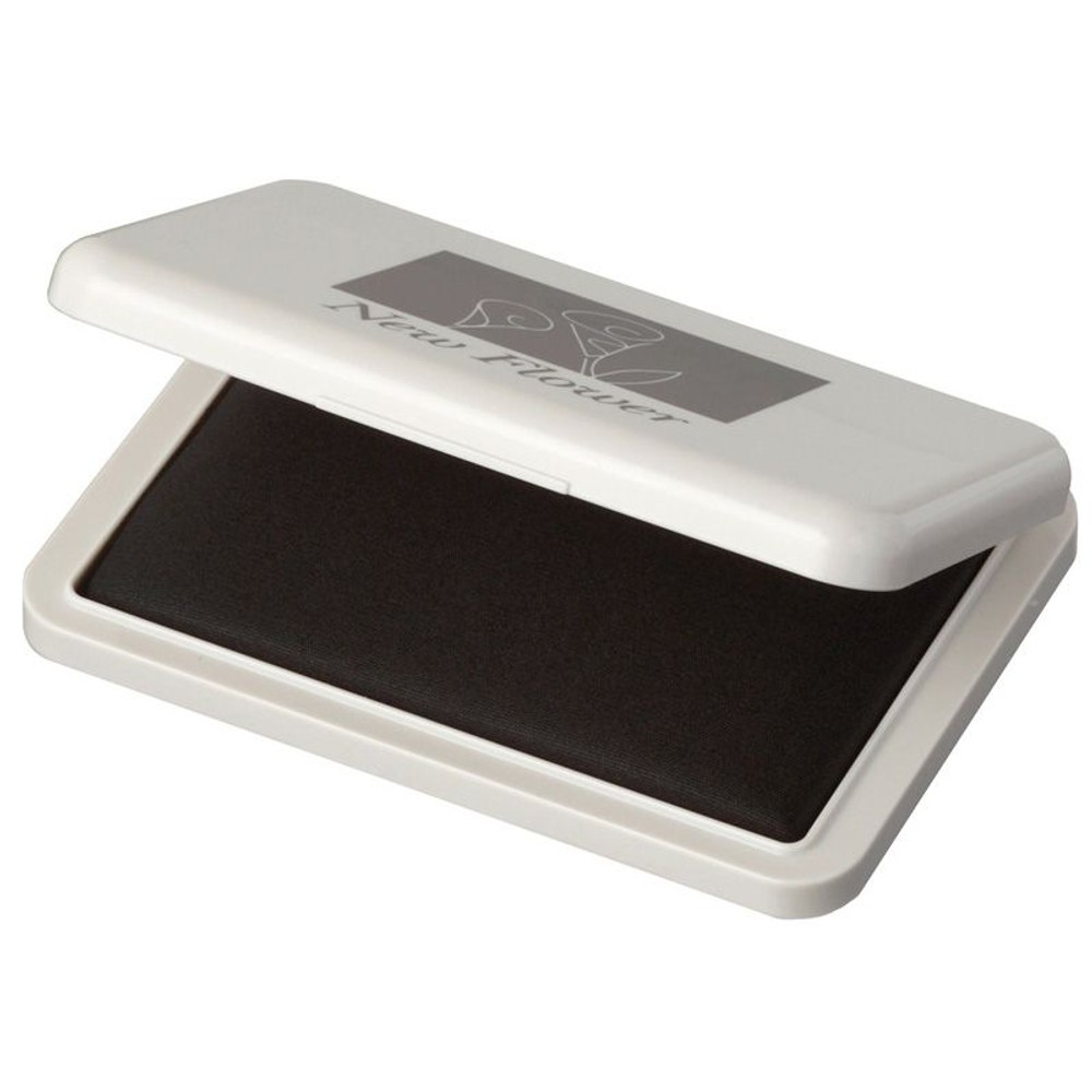 SA　ニューフラワースタンプ台　水性　中, 黒, 中型
