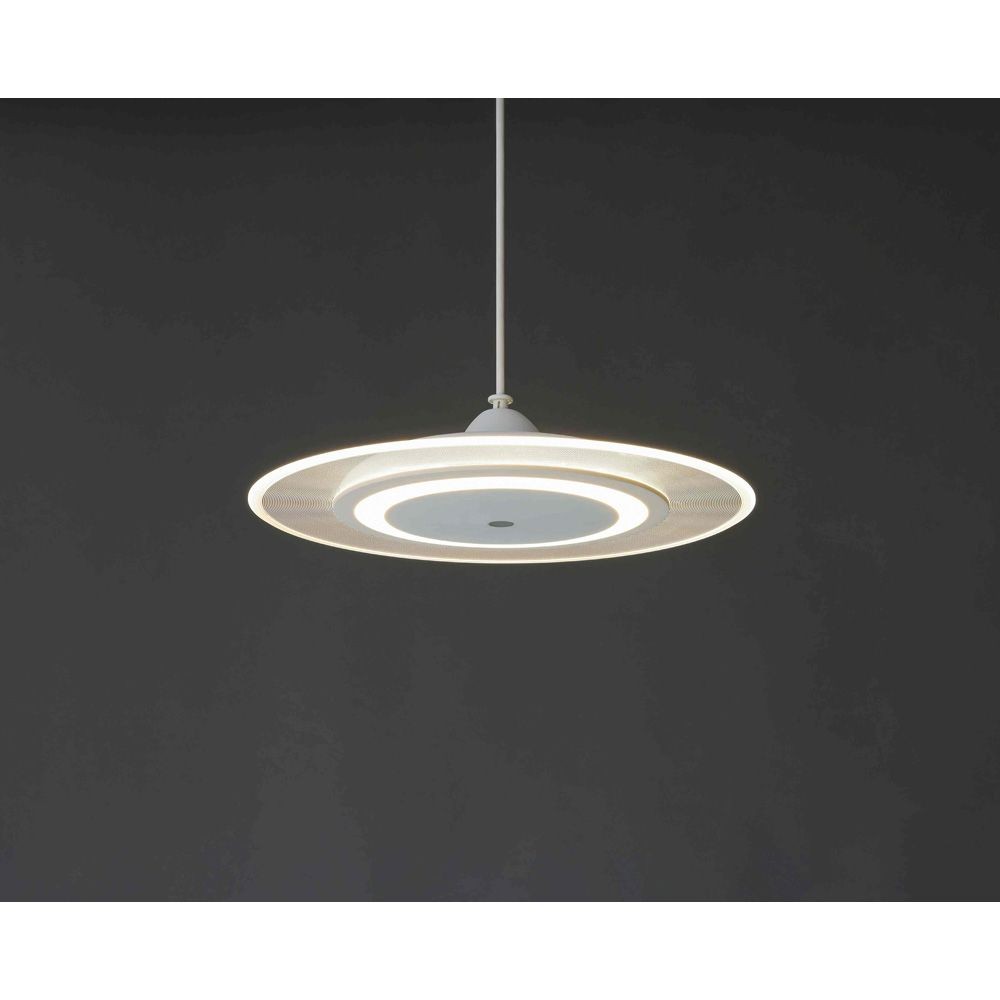 アイリスオーヤマ LEDペンダントパネルライト PLP6D, ホワイト, 温白色