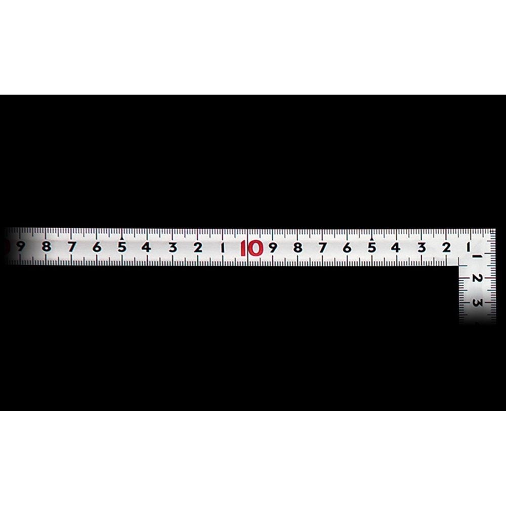 曲尺同厚 シルバー 30cm表裏同目 名作 JIS, シルバー, 30cm