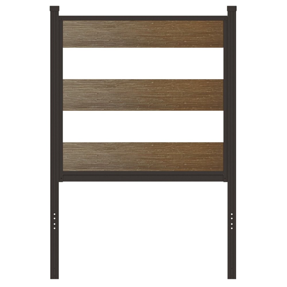 人工木ユニットデッキ 9090専用 ボーダーフェンス W872&times;D45&times;H1275mm, ナチュラル, 幅872&times;奥行45&times;高さ1275m