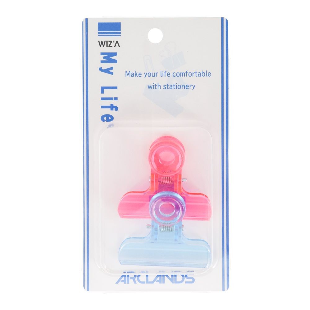ウイザ WIZ'A透けるトン目玉クリップ2個入ピンクブルー, その他カラー１, 小