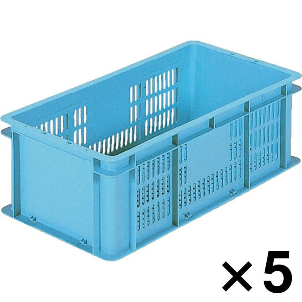 サンコー サンテナーＢ＃28ーＮ　ライトブルー ×5個セット【メーカー直送・代引不可】【法人限定】, ライトブルー, 5P