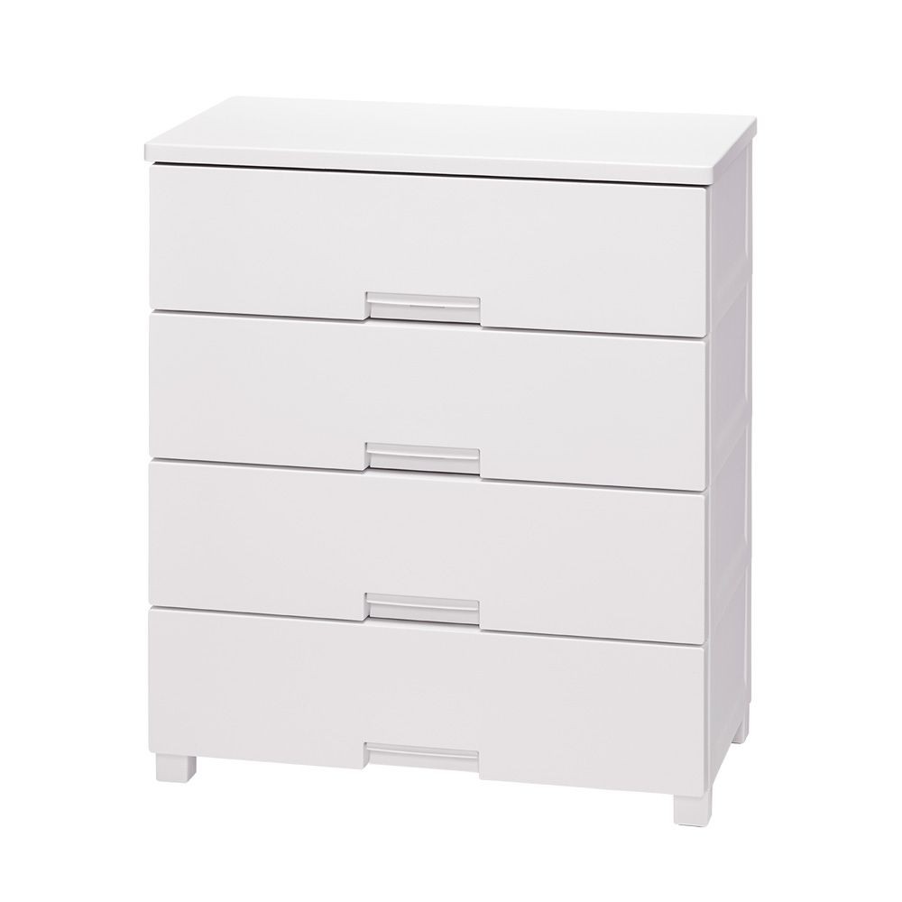 フィッツチェスト　７５０４　ホワイト, ホワイト, 4段　幅75cm