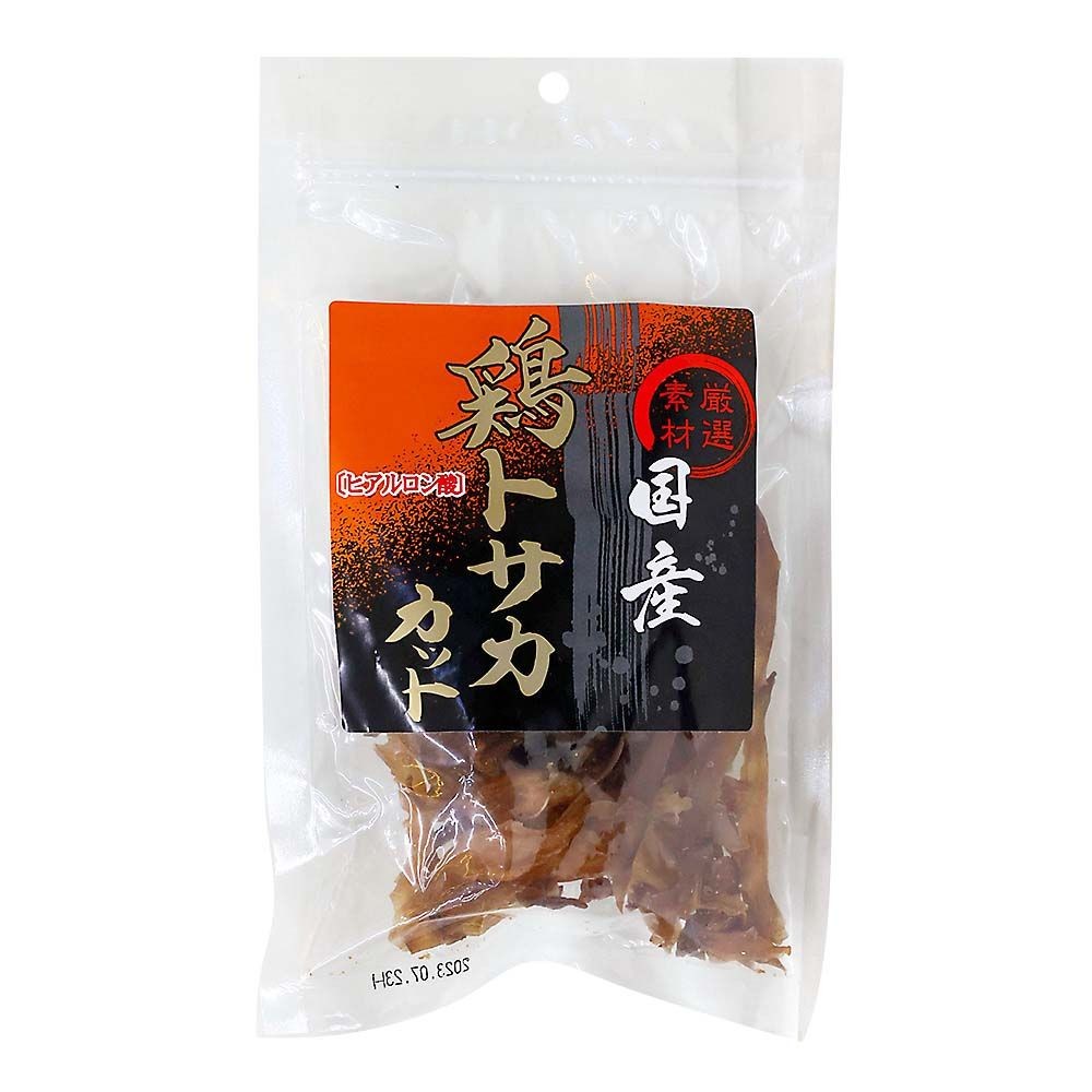 国産鶏トサカハード細切り40ｇ, ハード細切り, 40g
