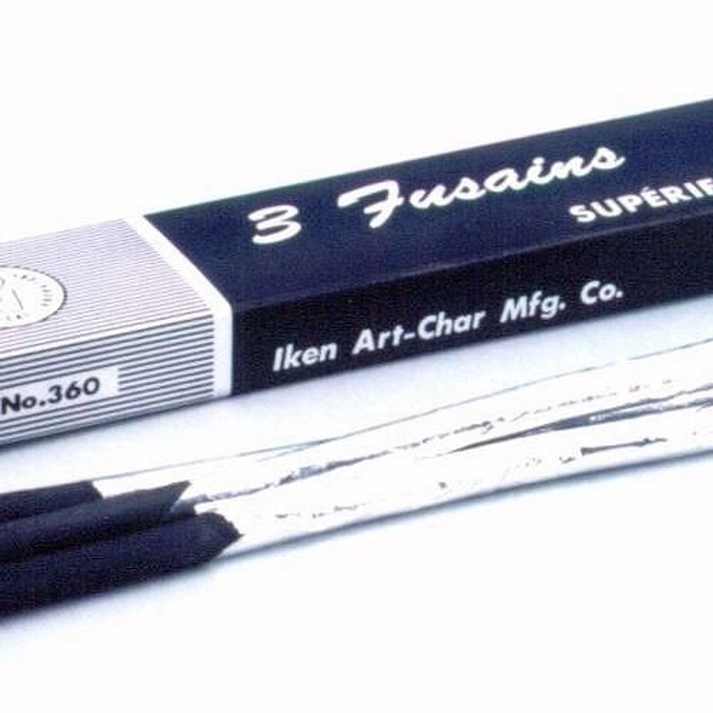 伊研 画用木炭 No.360 ヤナギ 中軸（アルミ箔巻）3本入, 画用木炭 No.360 ヤナギ , その他サイズ１