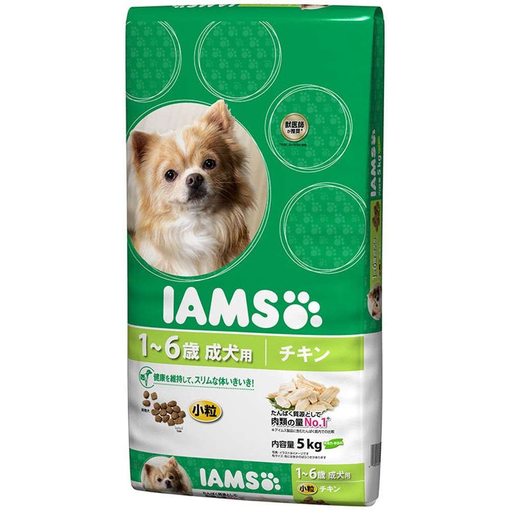 アイムス 成犬用 チキン 小粒　5kg, チキン小粒, 5kg