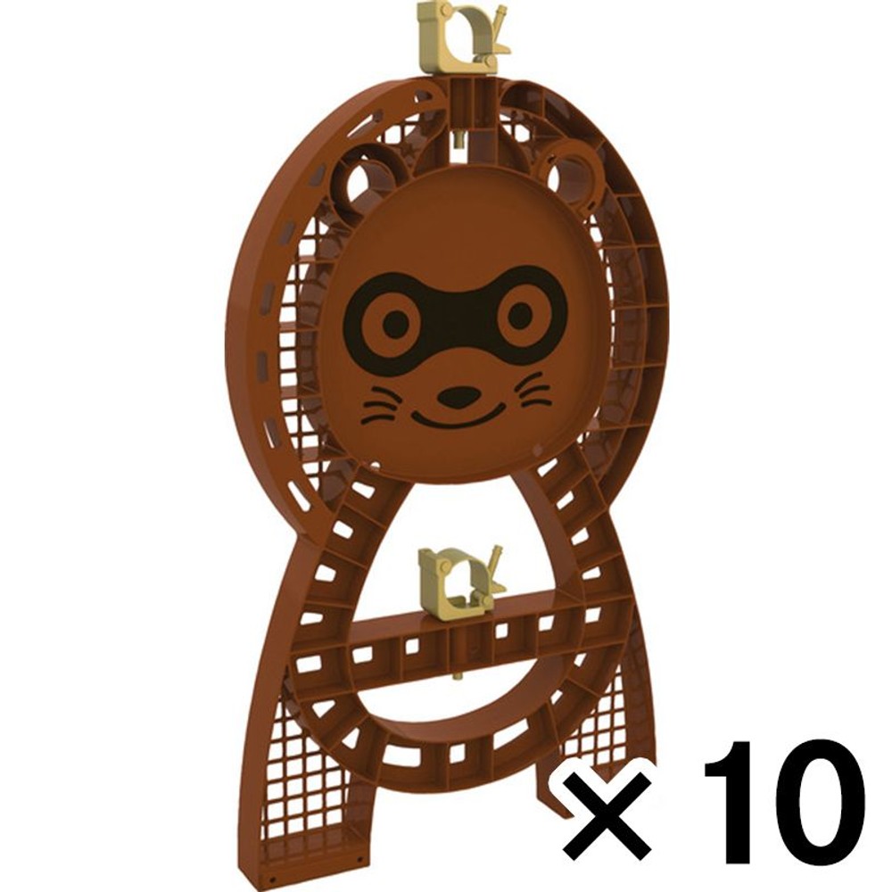 サンコー セーフティースタンド　タヌキ &times;10個セット【メーカー直送・代引不可】【法人限定】, タヌキ, 10P