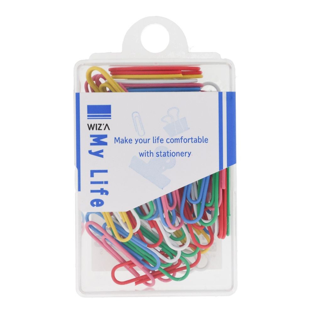 ウイザ WIZ'Aカラーゼムクリップ60本入, アソート, 60本入