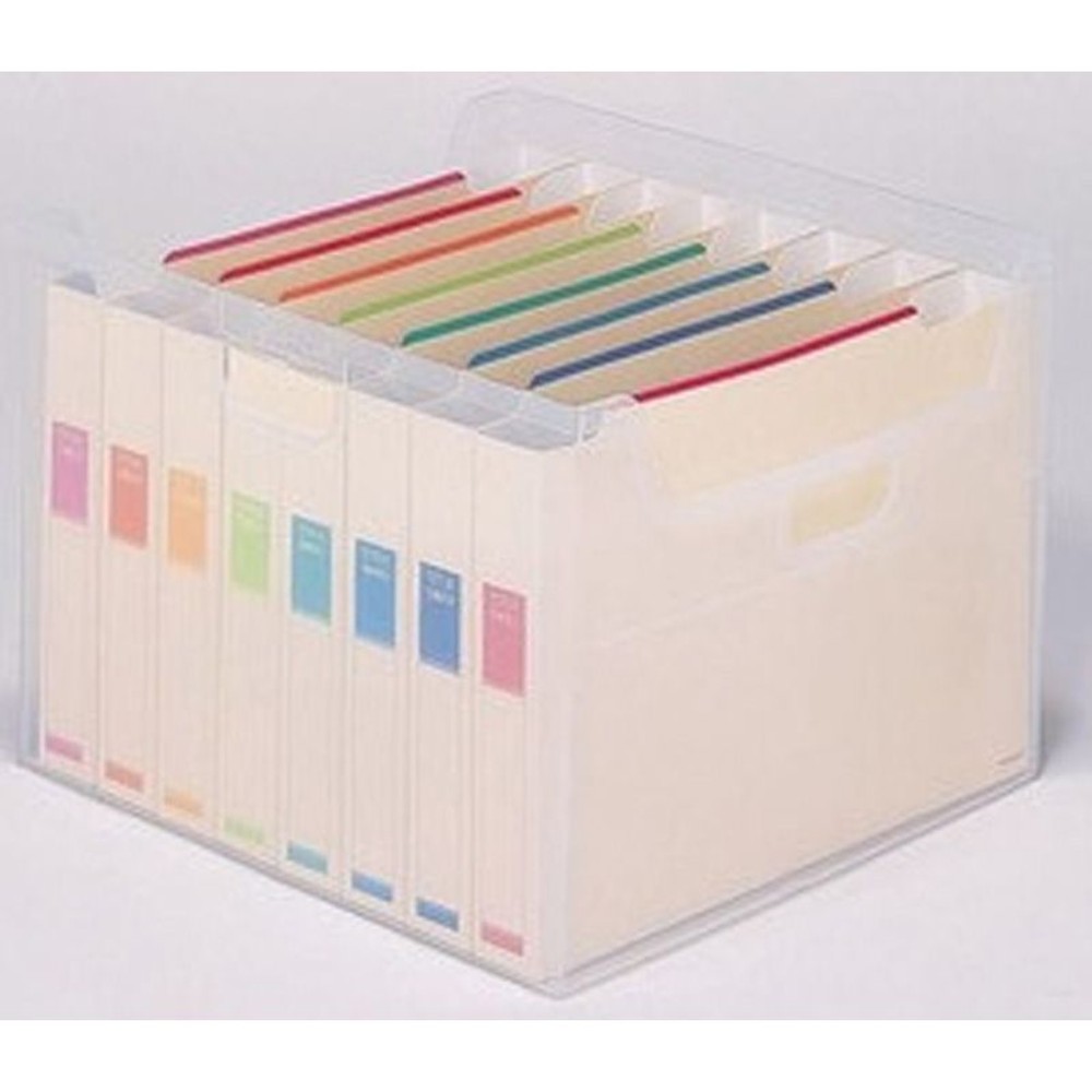 ファイルボックス　なげこみBOX　8分類　フボI-F7, 8色, A4ワイド