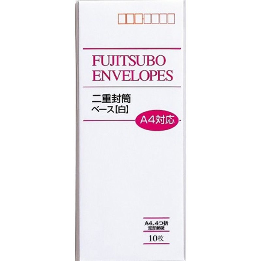 マルアイ　Ａ4タイプ　　　　　白2重封筒　　フ―103, 白 2重封筒, 長形40号