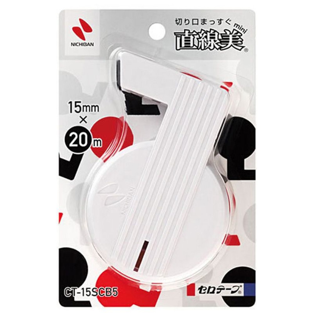 ニチバン　直線美mini, 白, 15mm×20m