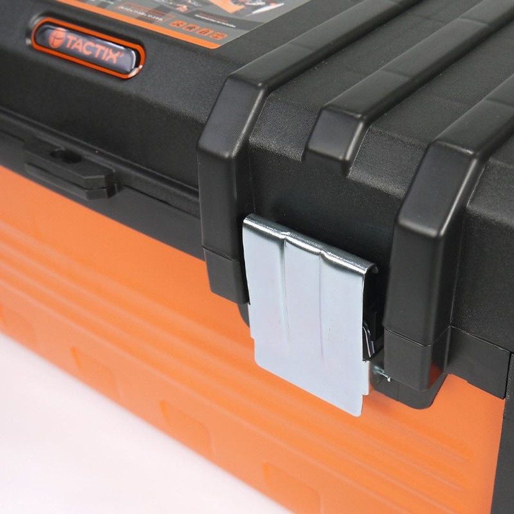 パーツケース付ツールボックス, 黒/オレンジ, 320324