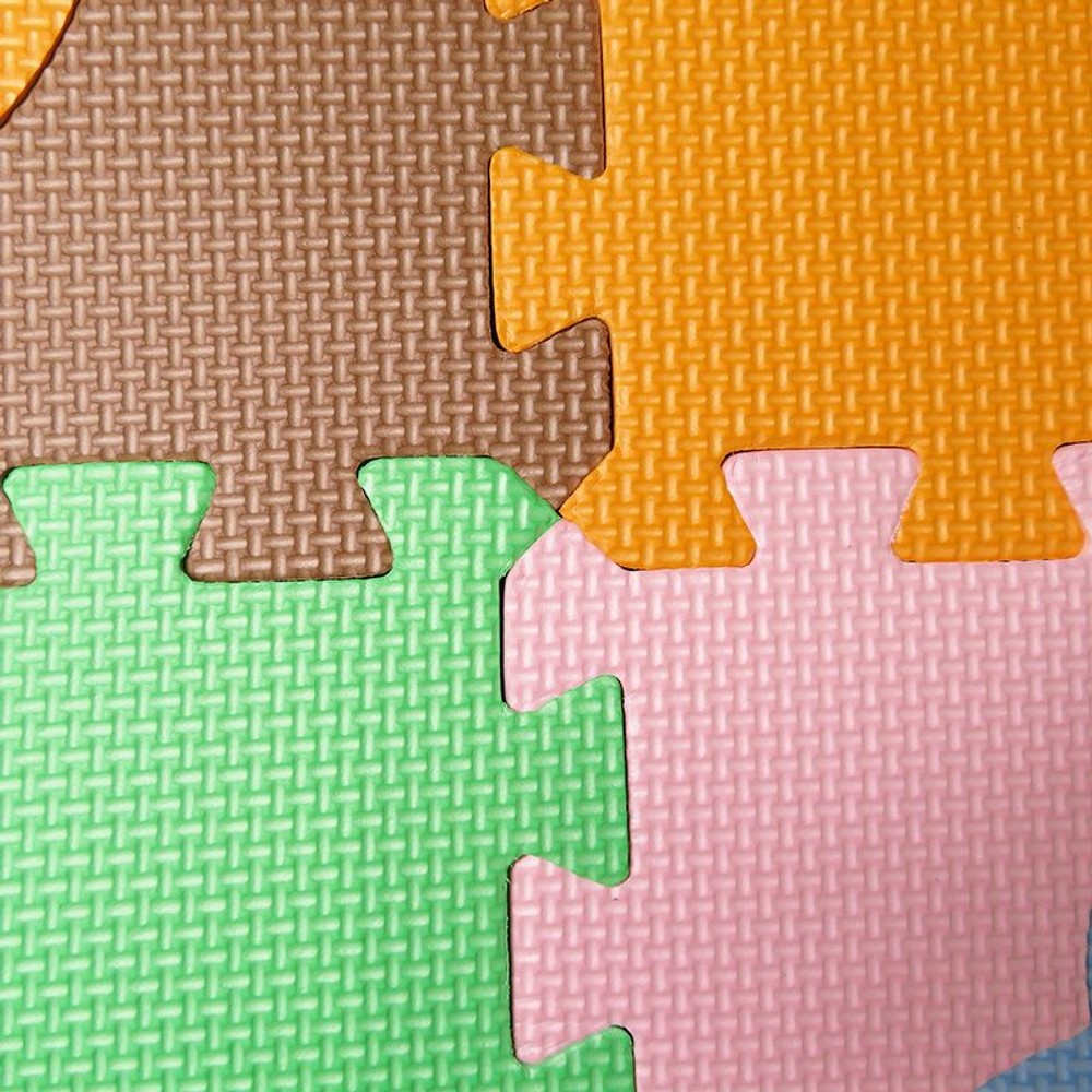 つなげるパズルマット　9枚組　図形, その他カラー１, その他サイズ１