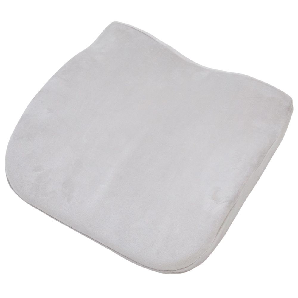 WIZ'A ウイザ　低反発フィットシートクッション, グレー, 約幅39&times;奥行40.5&times;高さ9cm