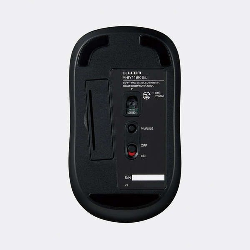 抗菌Bluetoothマウス　 M-BY11BRKBK, ブラック, Mサイズ
