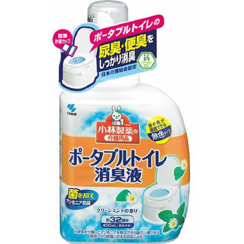 小林製薬　ポータブルトイレ消臭液　400ｍｌ, クリーンミントの香り, 400ml