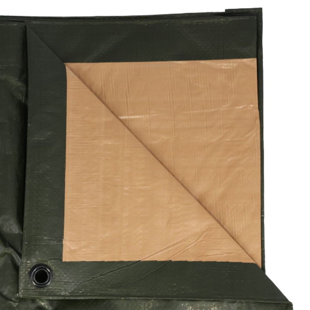 リバーシブルシート２０００　２．７&times;３．６, ダークグリーン/ベージュ, 2.7&times;3.6