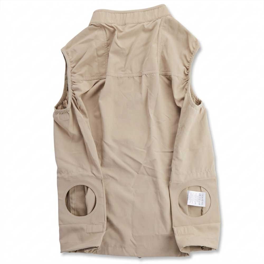 【2026年モデル】ウイザ　WIZ'A　スタンダード空調ウェア　ベスト　ベージュ, ベージュ, Sサイズ