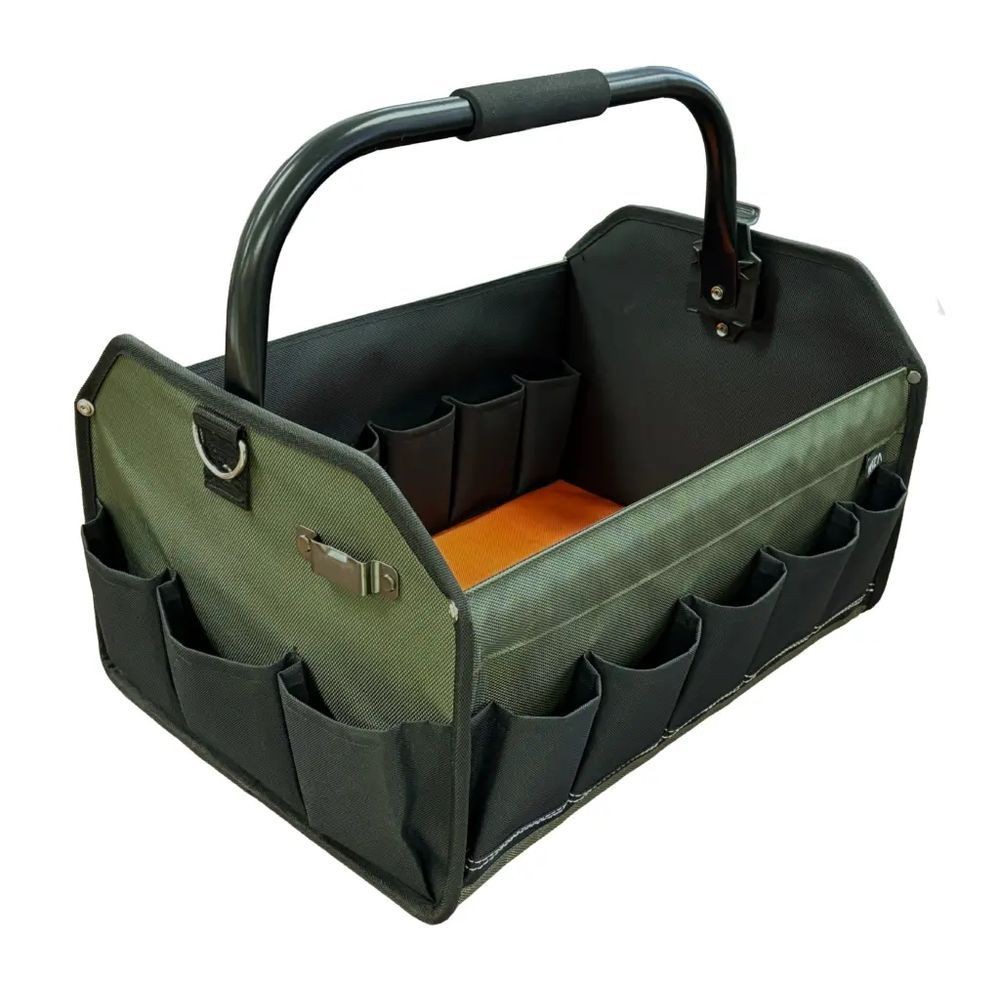 WIZ'A ウィザ　たためるハンドルツールバッグ　Ｌ, ブラック, Lサイズ